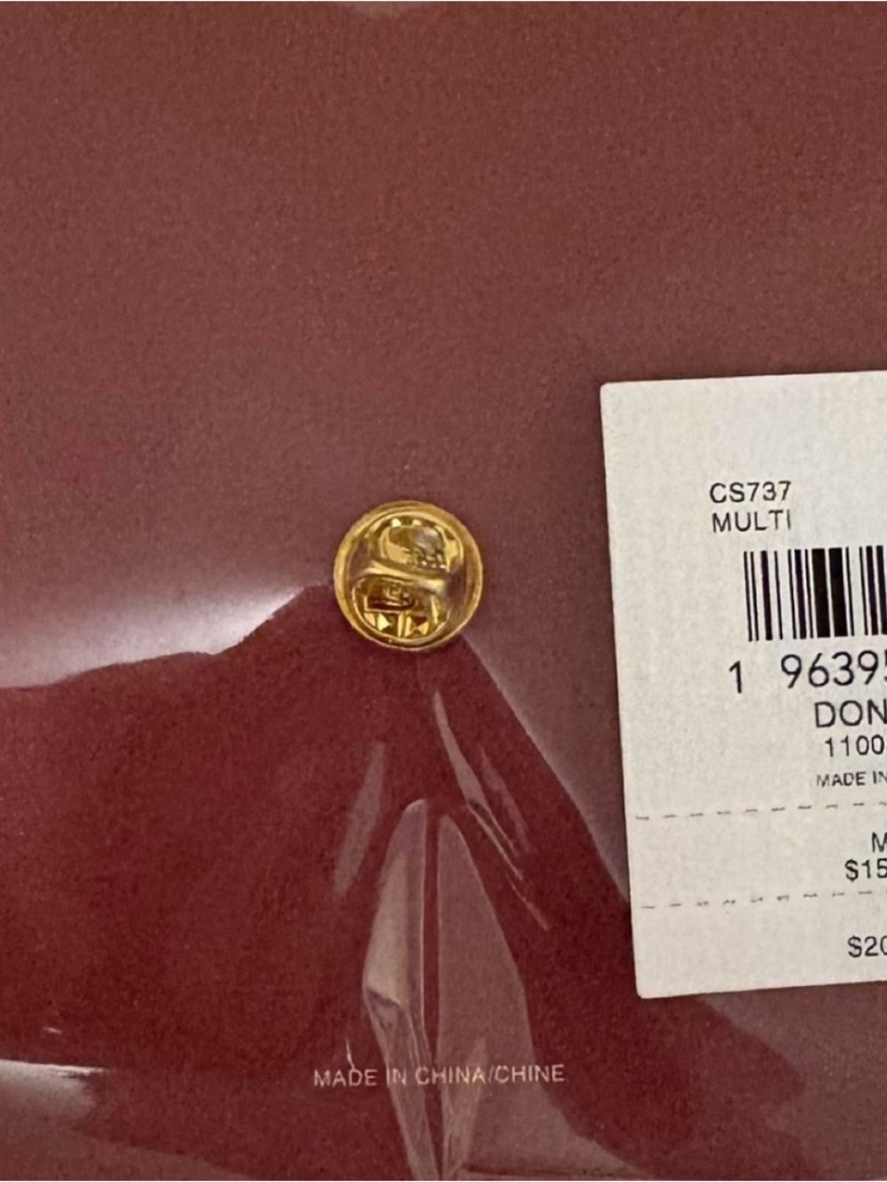 COACH Coffee Shop Canvas Tote in Cream with Burgundy Logo - Picture 7 of 7